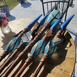 Avatar Pandora Na'Vi NaVi Disney Parks World Walking Stick & 4 Spears L👀K